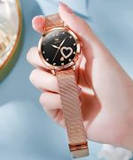 6.5mm Ultra Thin Watches for Women Waterproof,Rose Gold Stainless Steel Ladies Watch,Casual Women Watches with Date,Big Face Female Wristwatches,Japanese Quartz Lady Watches,Gifts for Women - Image 9